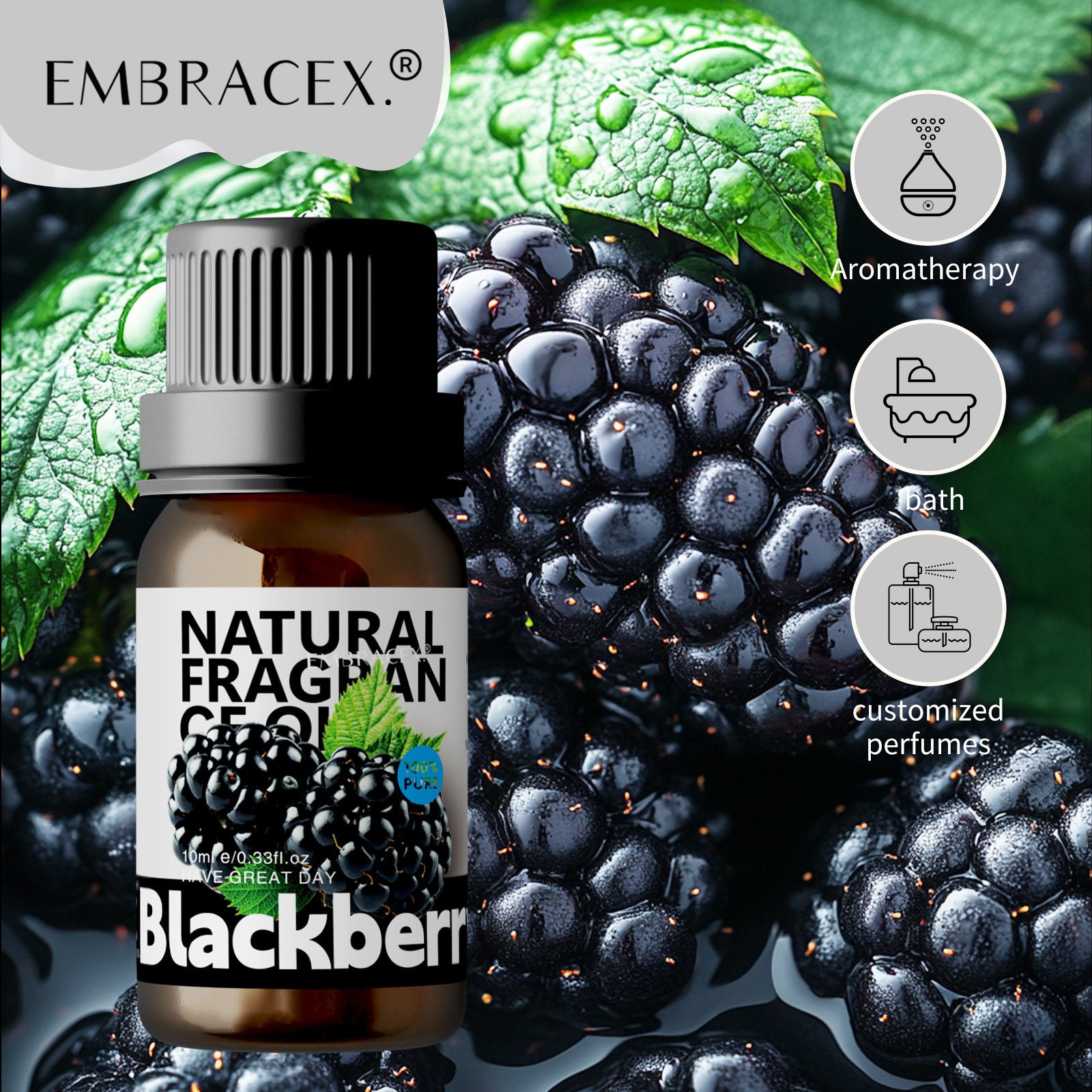 Soap Making Oils - 10ml Blackberry Essential Oils Blackberry women's
