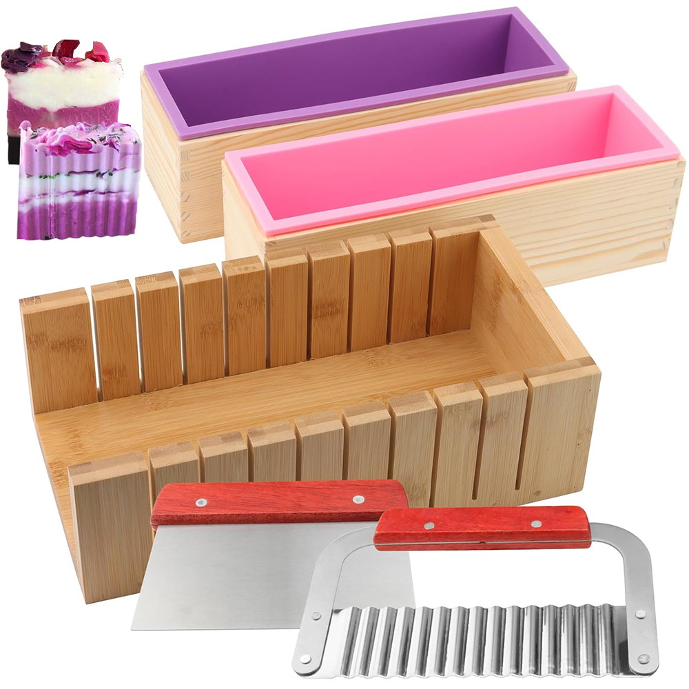 Soap Mold Silicone Loaf - DIY Handmade Soap Making Kit Bamboo
