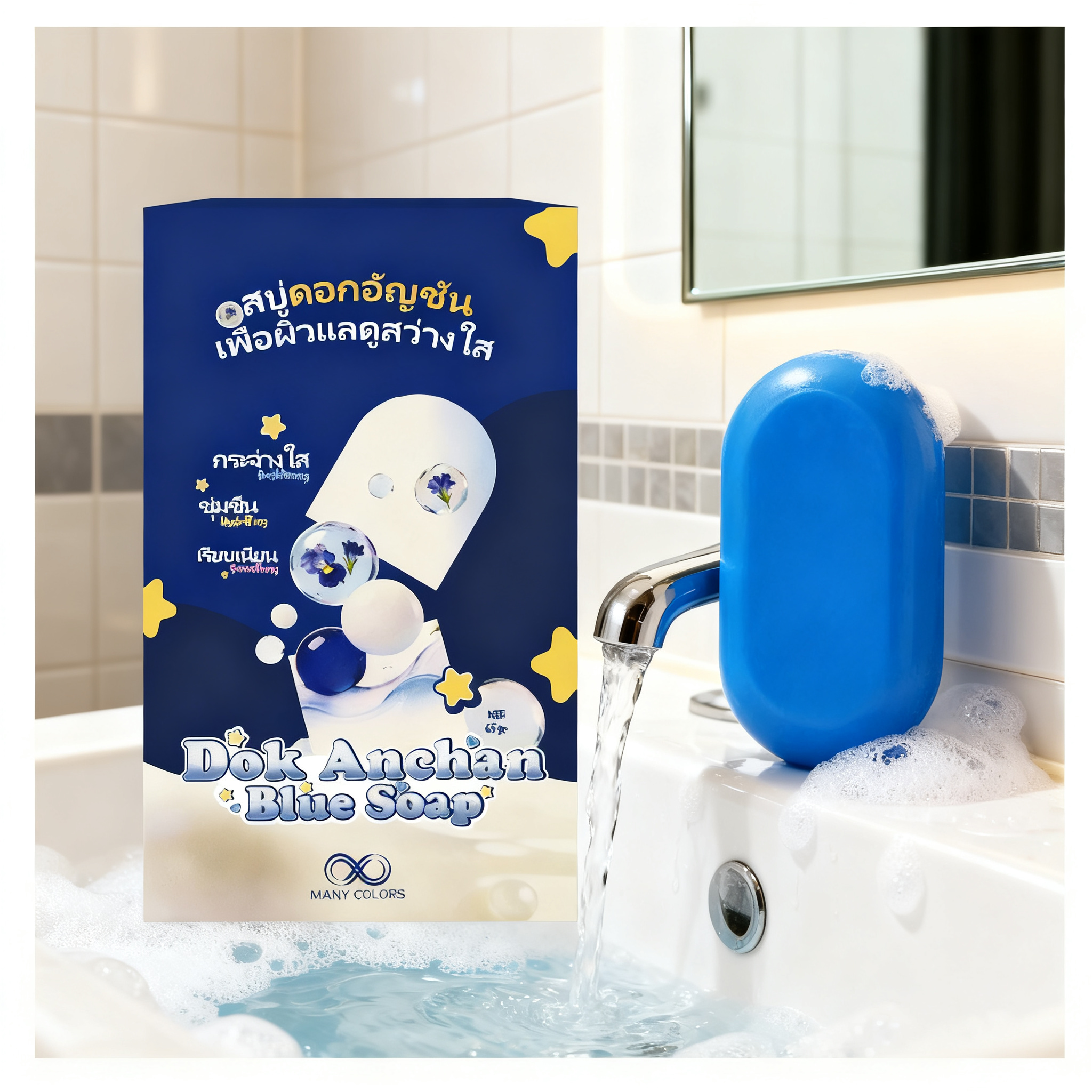 Soap Making Oils - 65G 1/2/3pcs Dok Anchan Blue Soap