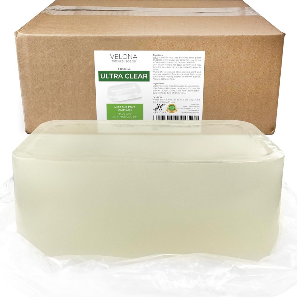 Soap Making Glycerin Base - 25 LB - Ultra Clear Melt