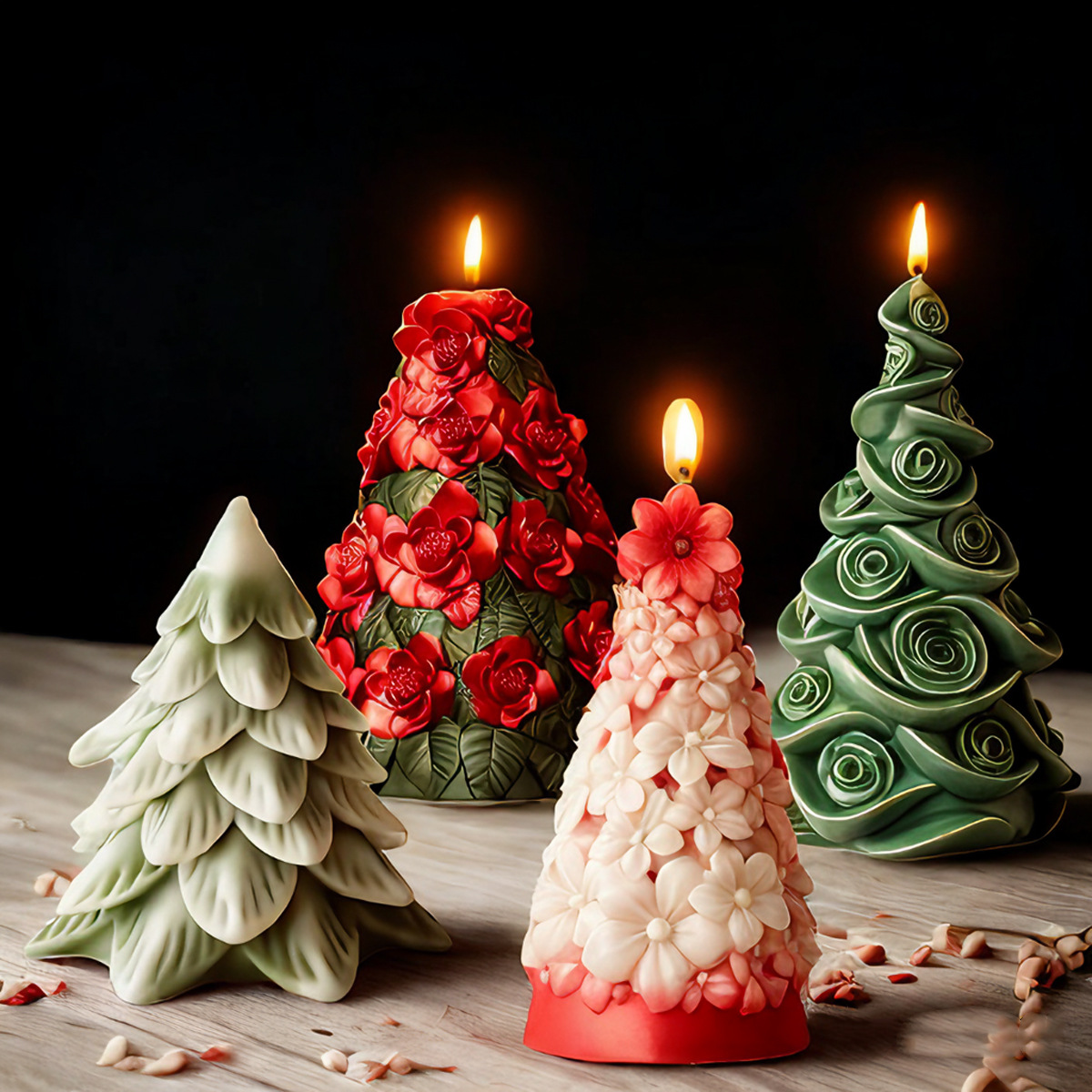Soap Making Scents - 3D Christmas Tree Silicone Candle Mold