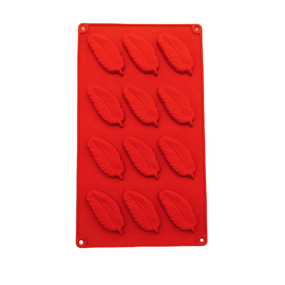 Soap Mold Silicone Loaf - Hot Selling 12 Hole Feather Shape