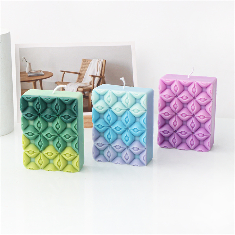 Soap Making Gifts - Square Flower Handmade Soap Silicone Mold