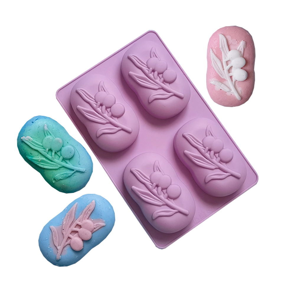 4 Cavities Oval Olive Tree Sil - đánh giá và giá Soap Making Book For Beginners