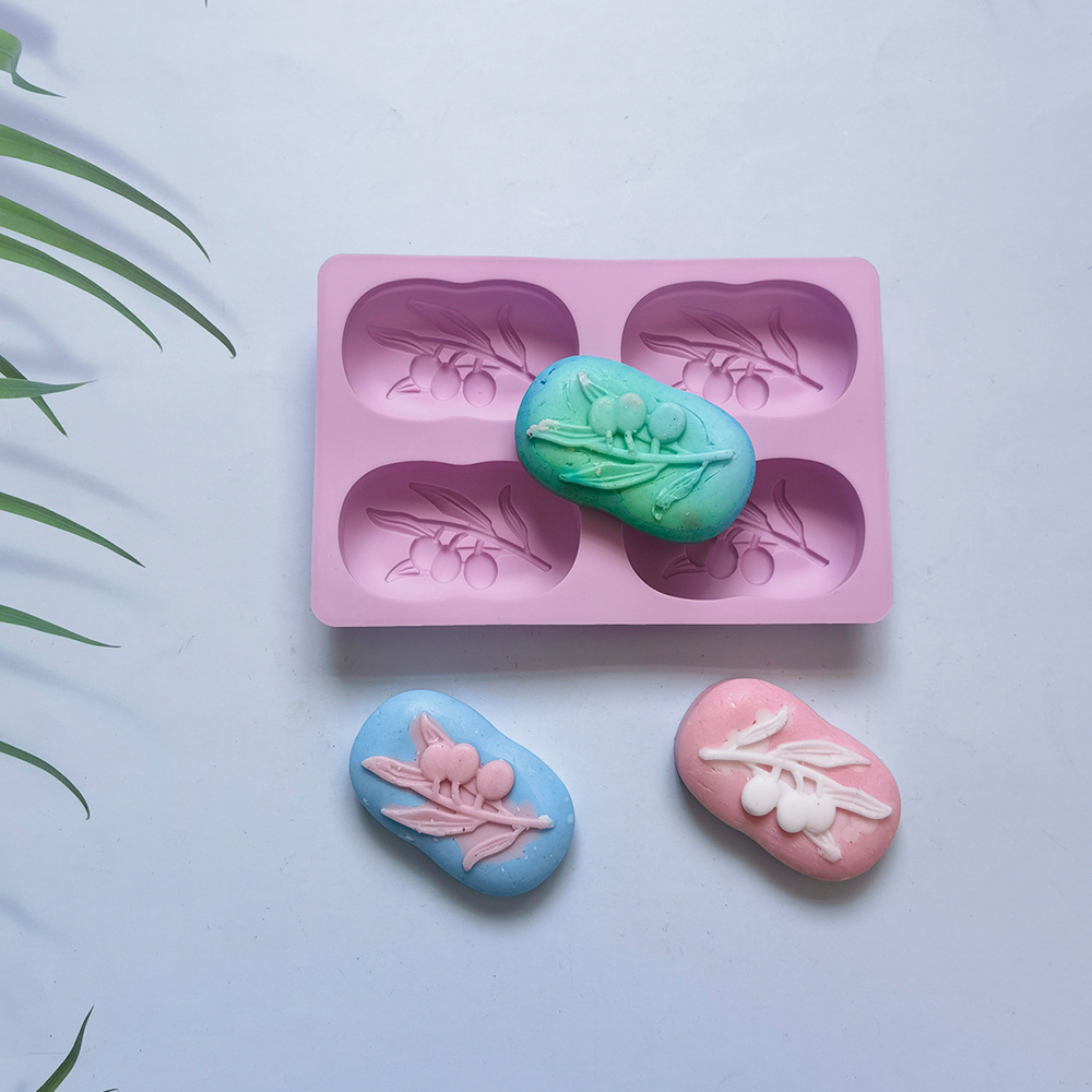 4 Cavities Oval Olive Tree Sil - đánh giá và giá Soap Making Book For Beginners