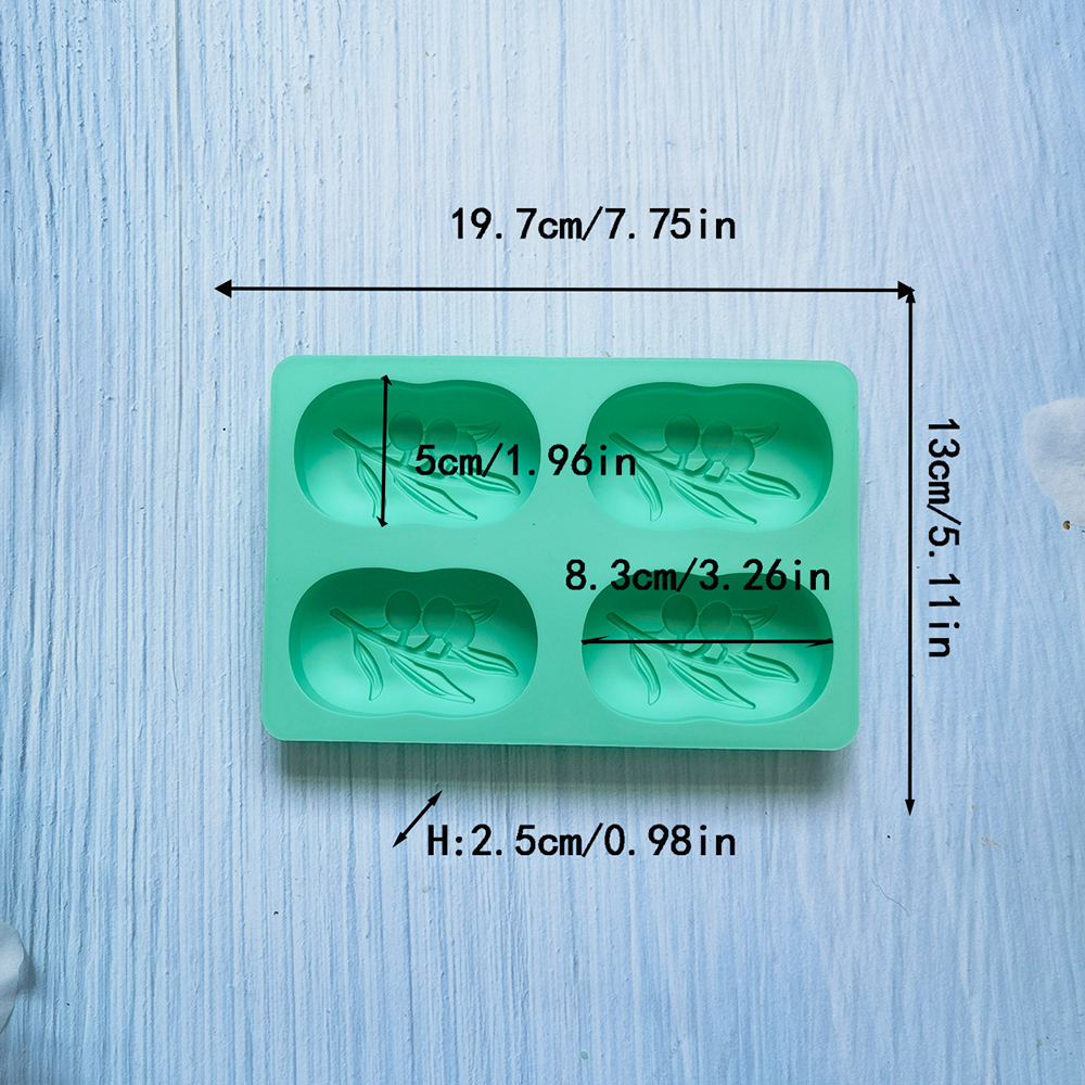 4 Cavities Oval Olive Tree Sil - đánh giá và giá Soap Making Book For Beginners