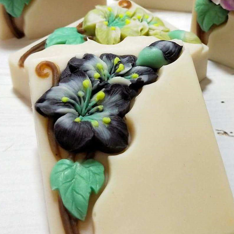 Pretty Floral Soap Mold Rectan - đánh giá và giá Soap Making Cold Process