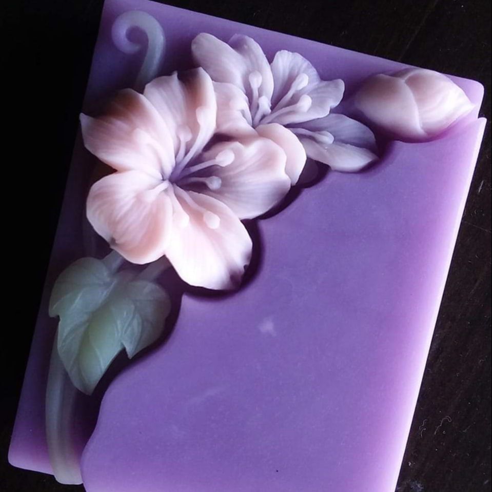 Pretty Floral Soap Mold Rectan - đánh giá và giá Soap Making Cold Process