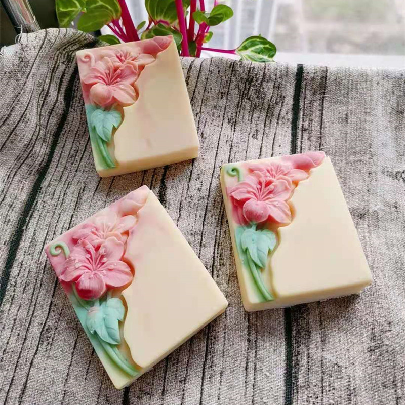Pretty Floral Soap Mold Rectan - đánh giá và giá Soap Making Cold Process