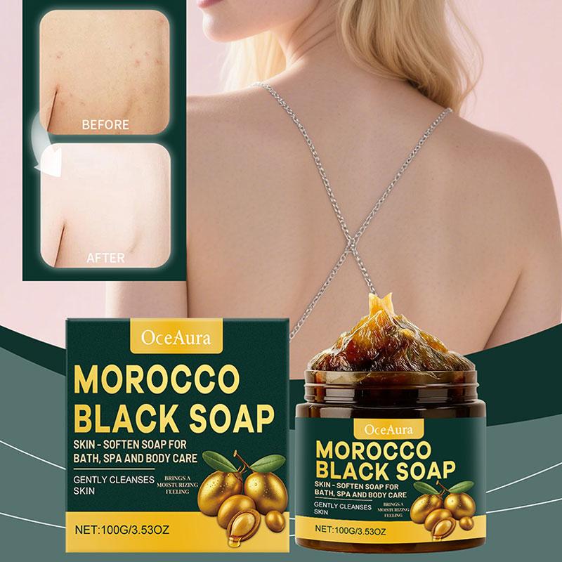 Moroccan Black Soap Deep Clean - đánh giá và giá Castor Oil Soap