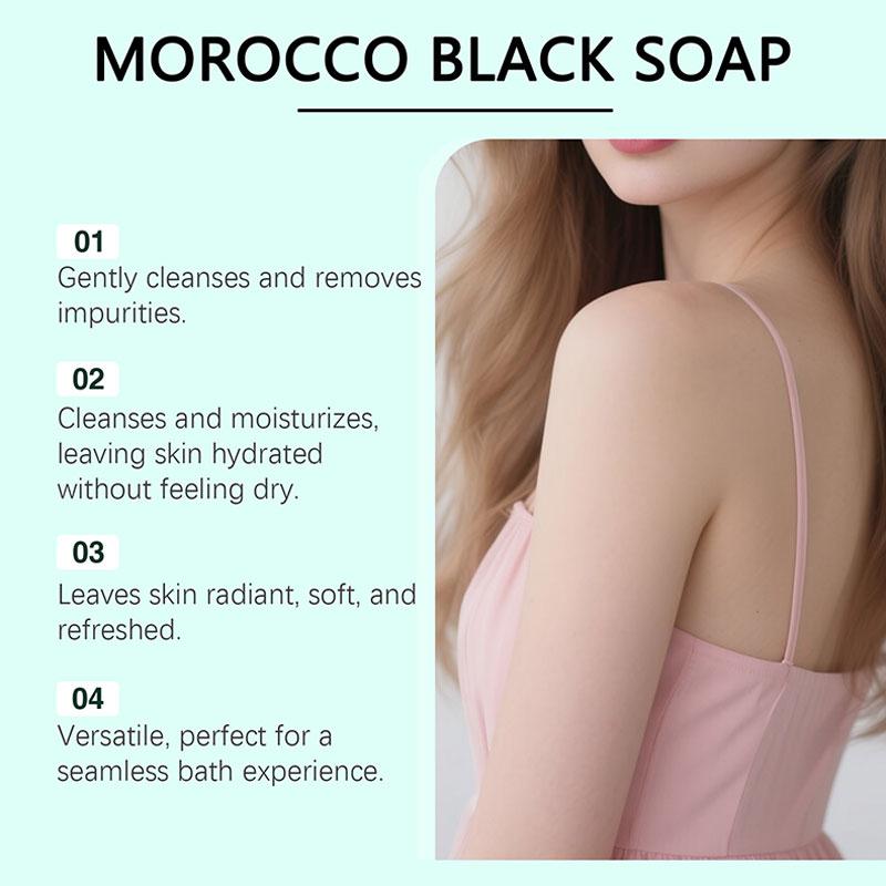 Moroccan Black Soap Deep Clean - đánh giá và giá Castor Oil Soap