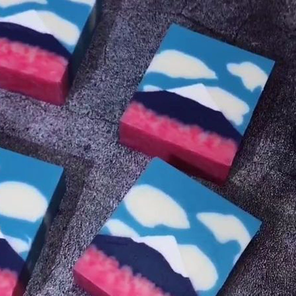 Moutain Pattern Scraper Rib So - đánh giá và giá Soap Making Hobby