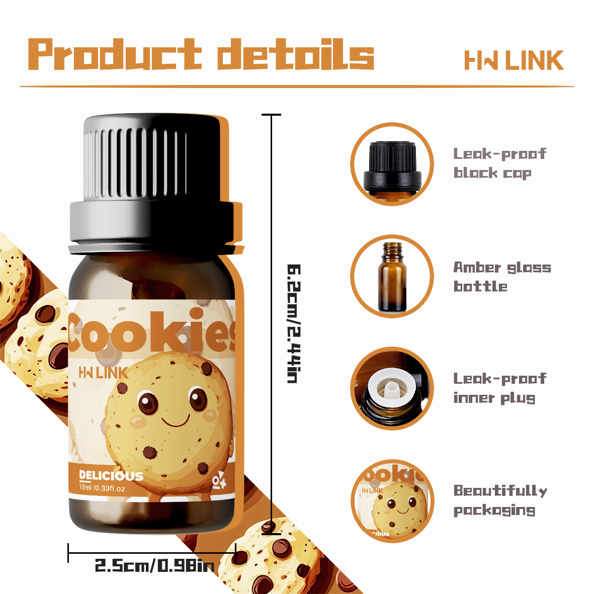 10ml Cookies Essential Oils Pe - đánh giá và giá Soap Making Oils