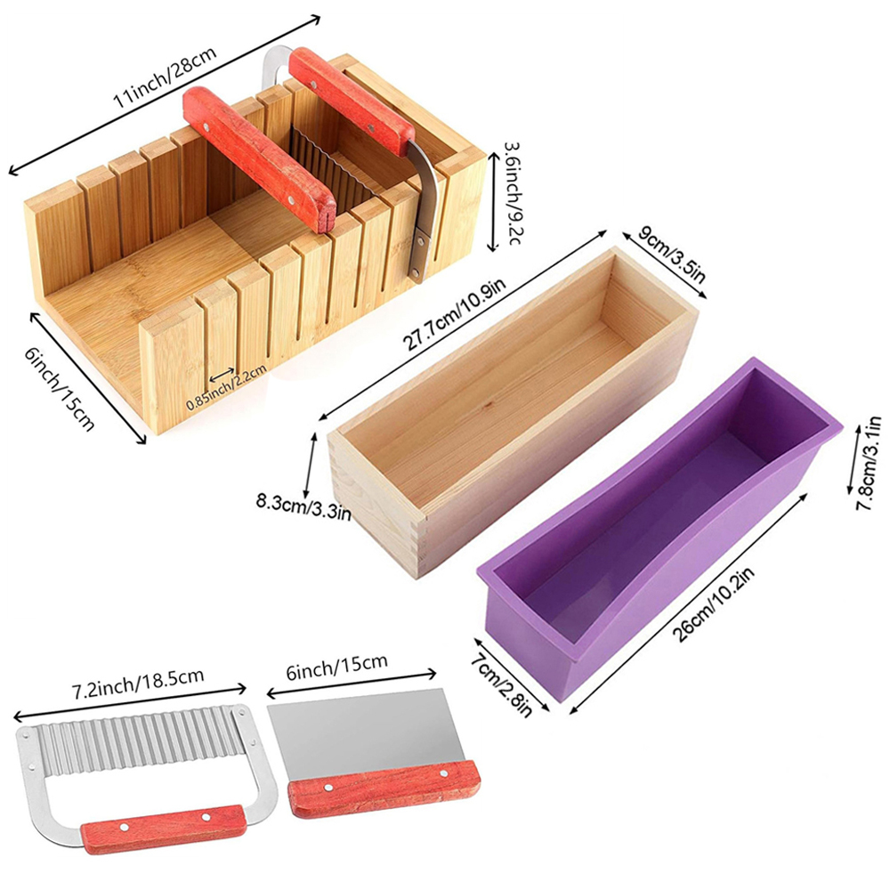 DIY Handmade Soap Making Kit B - đánh giá và giá Soap Mold Silicone Loaf