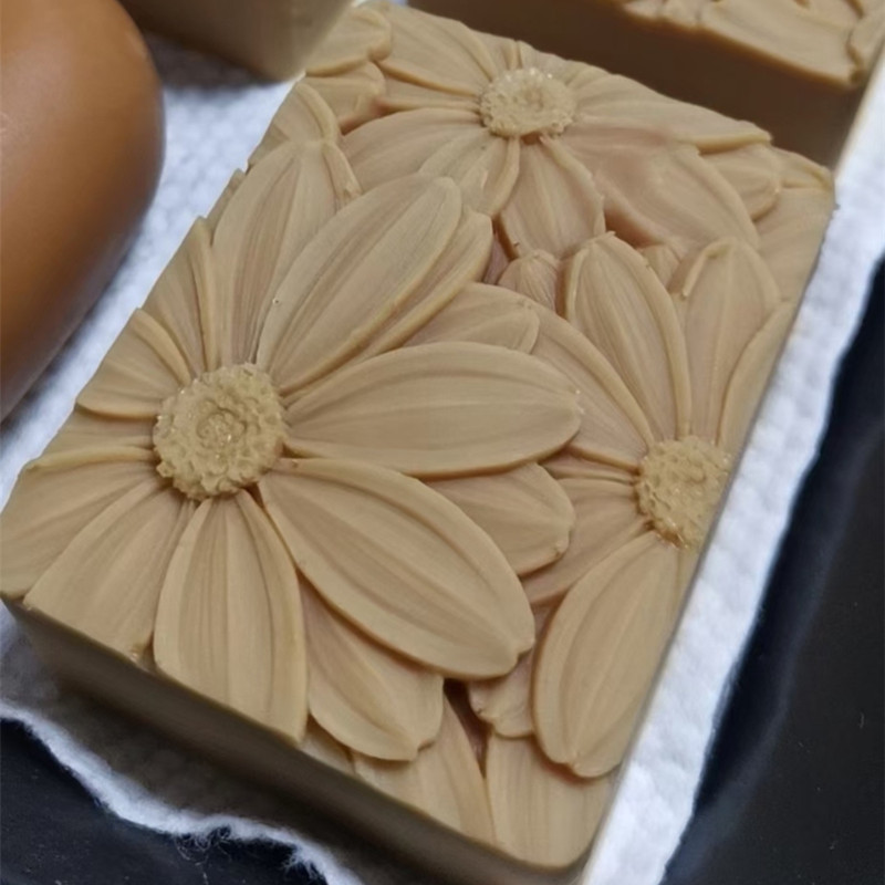 Newest!!!3d Elegant Sunflower  - đánh giá và giá Soap Mold Silicone Loaf