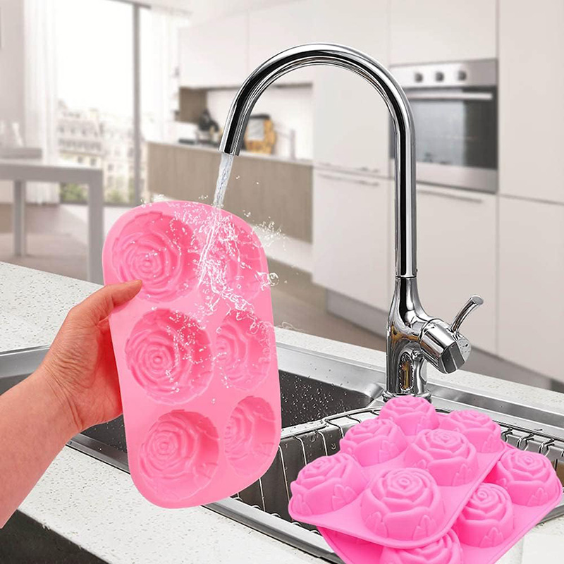 Silicone 6Holes Flower Rose Ca - đánh giá và giá Soap Mold Silicone Loaf
