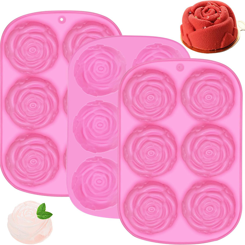 Silicone 6Holes Flower Rose Ca - đánh giá và giá Soap Mold Silicone Loaf
