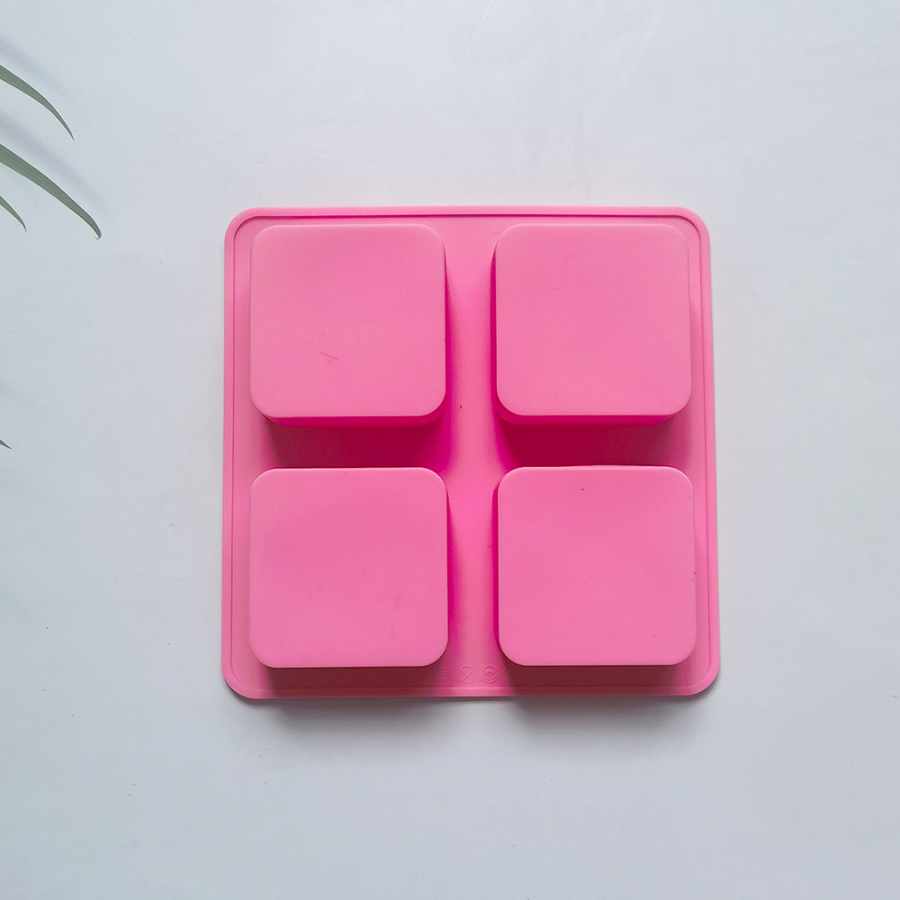 Handmade 4 Holes Square Silico - đánh giá và giá Soap Mold Silicone Loaf
