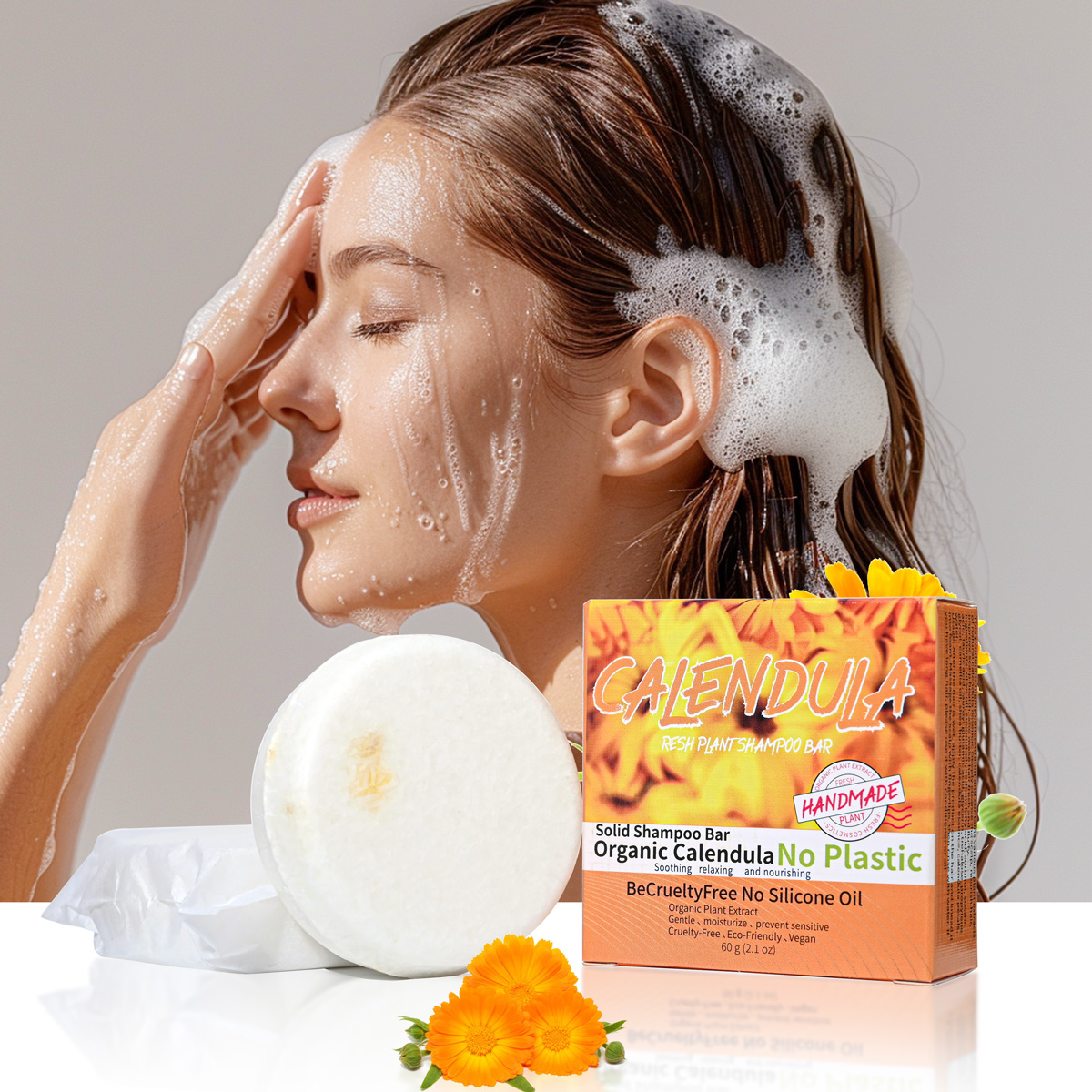 Calendula flower and plant ess - đánh giá và giá Castor Oil Soap