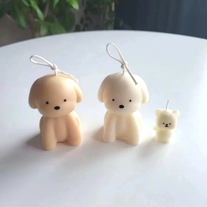 3D Puppy Scented Candle Silico - đánh giá và giá Soap Making Book For Beginners