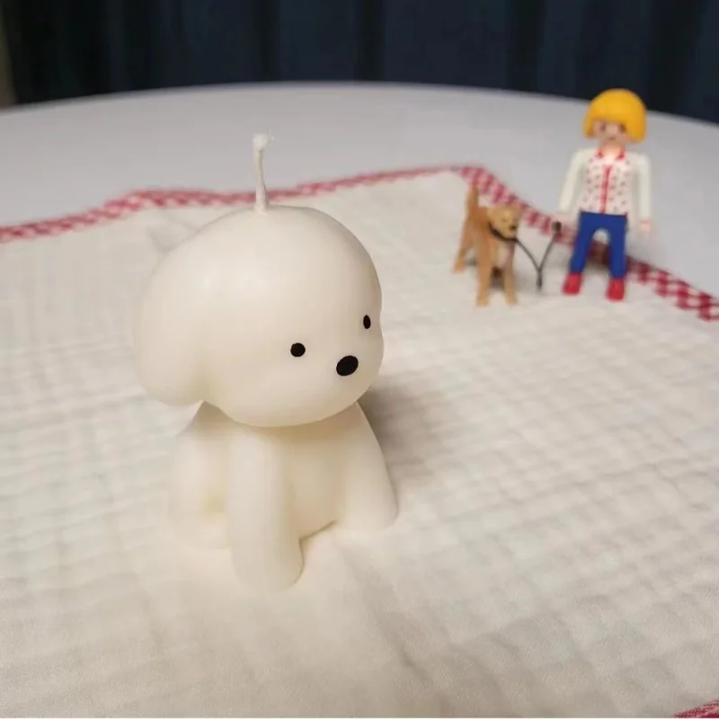 3D Puppy Scented Candle Silico - đánh giá và giá Soap Making Book For Beginners