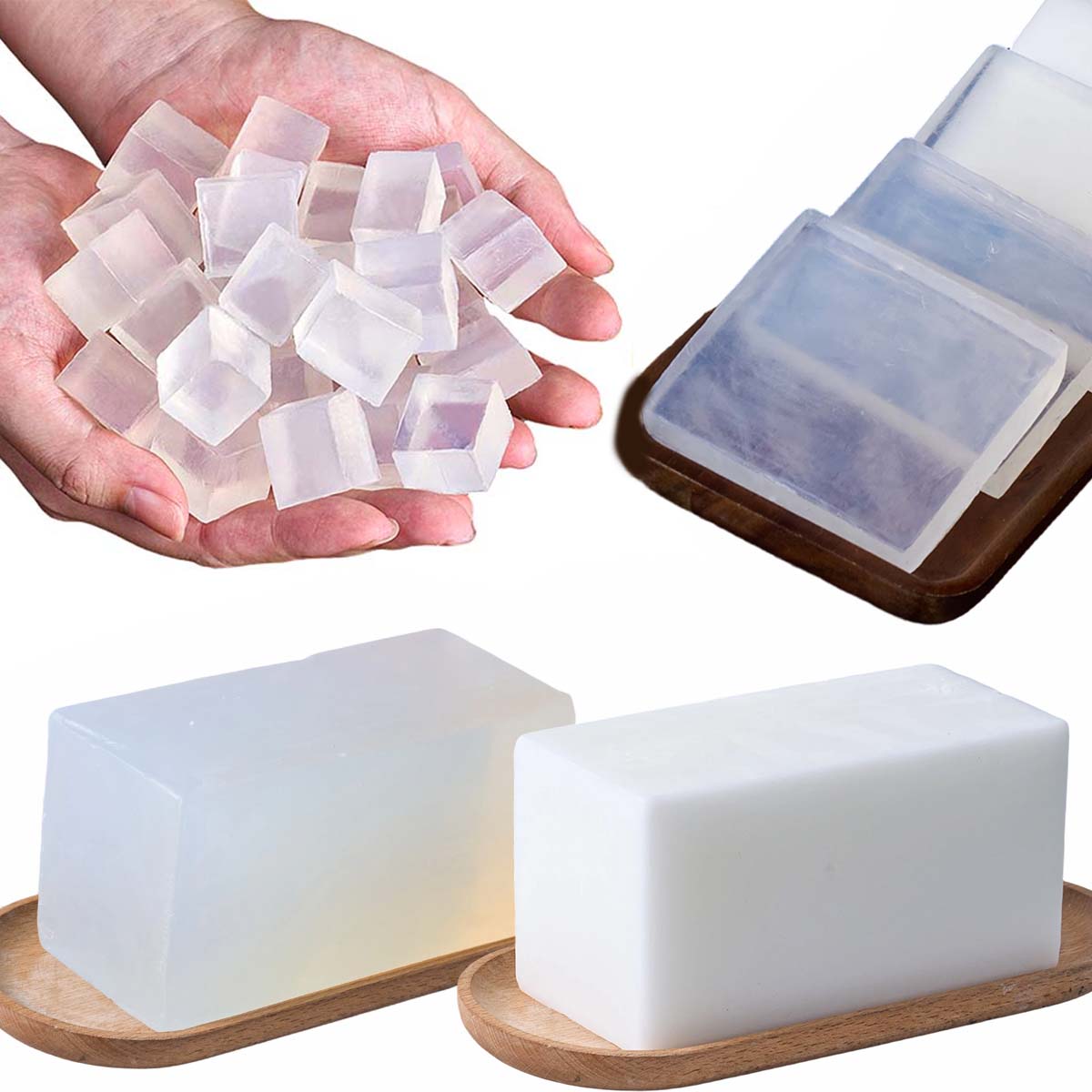 1000g Glycerin Soap Base DIY H - đánh giá và giá Soap Making Glycerin Base