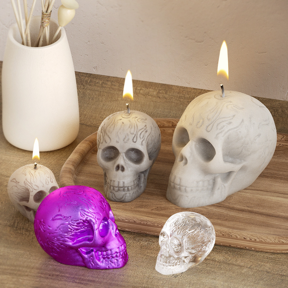 Multi Size Skull Head Silicone - đánh giá và giá Soap Making Gifts