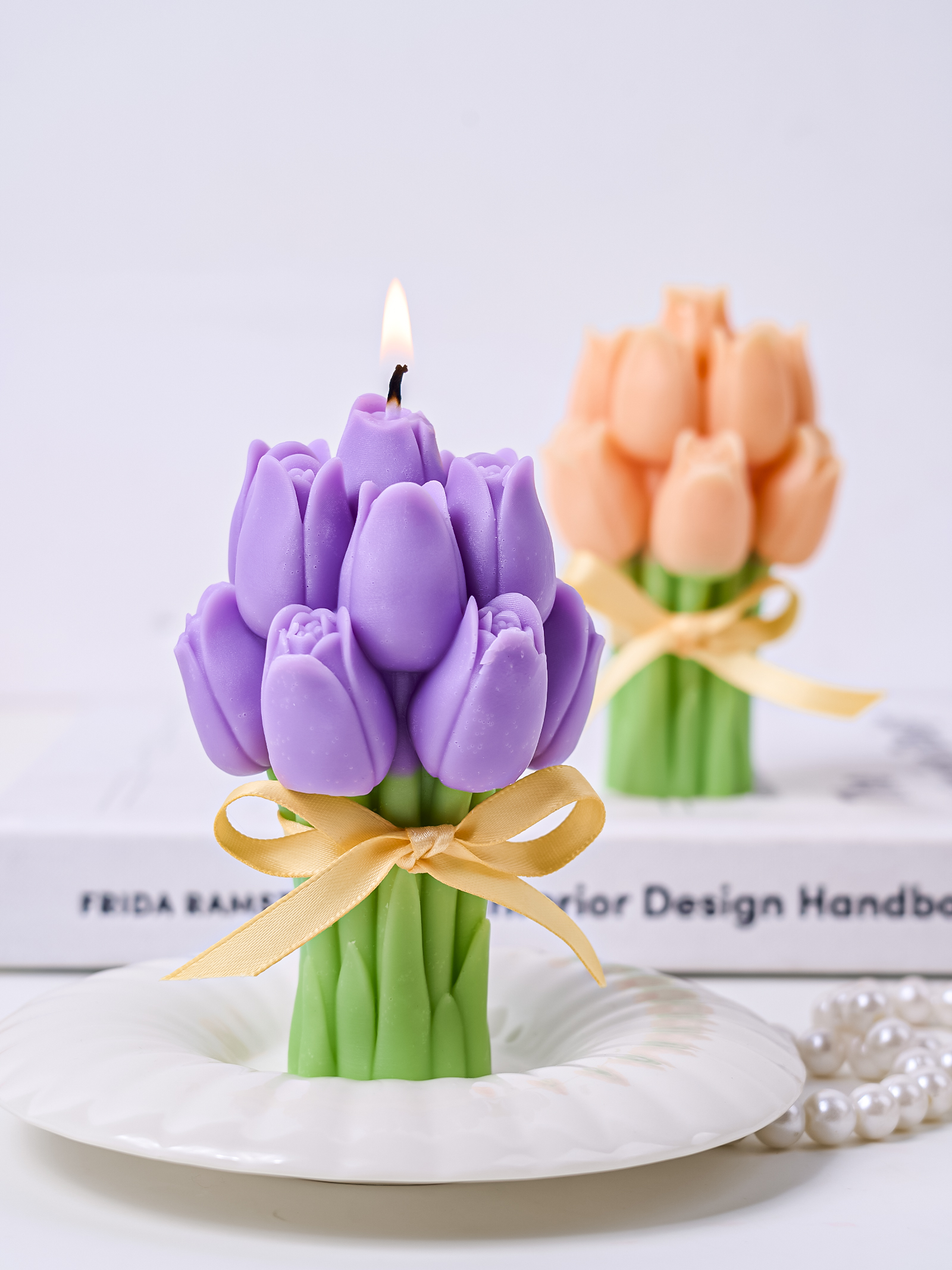 3D Tulip Bouquet Aroma Candle  - đánh giá và giá Soap Making Scents