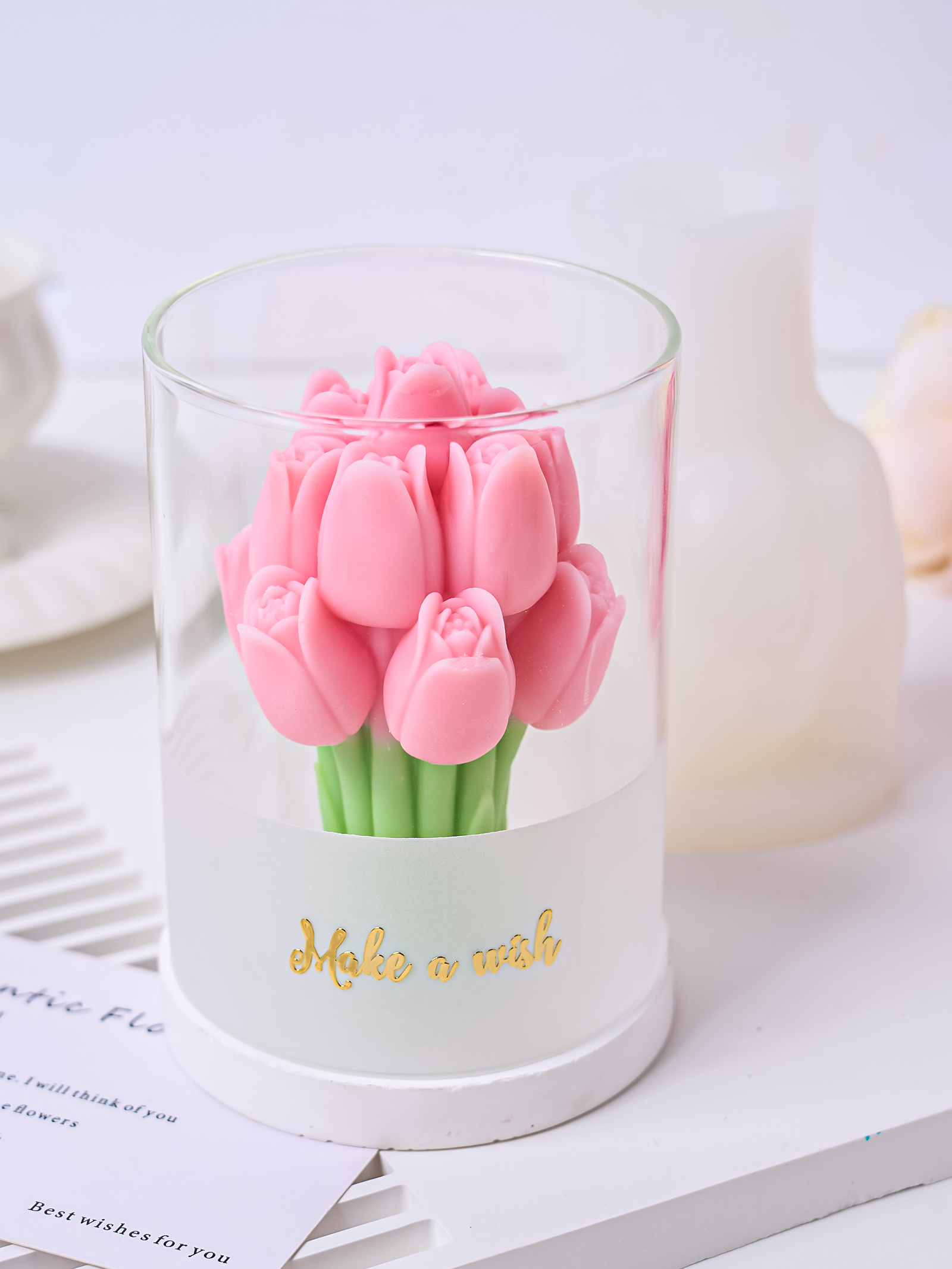 3D Tulip Bouquet Aroma Candle  - đánh giá và giá Soap Making Scents