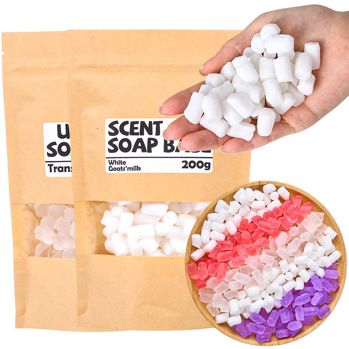 200g Color Soap Base DIY Aroma - đánh giá và giá Soap Making Glycerin Base