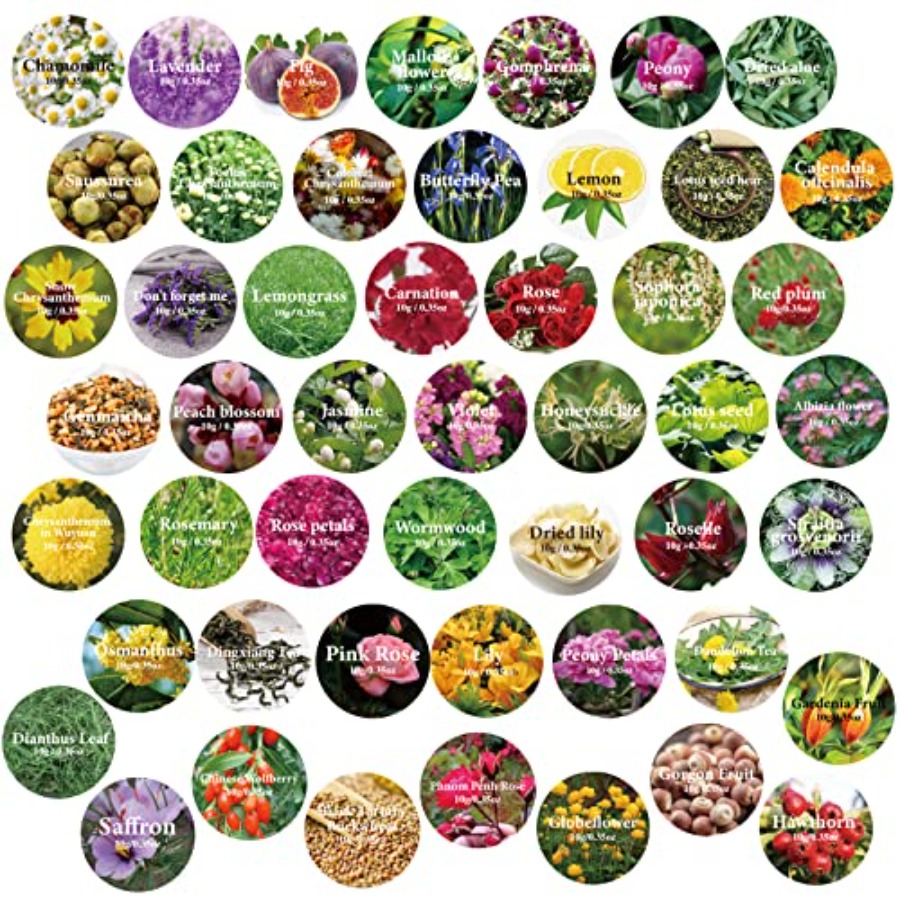 Dried Flowers, 50 Bags 100% Na - đánh giá và giá Soap Making Book For Beginners