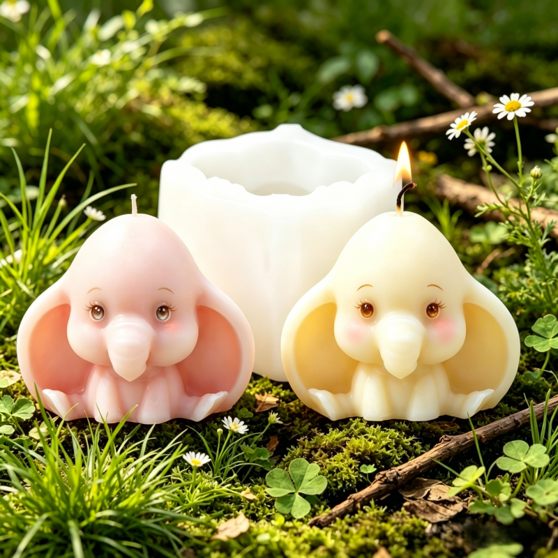 3D Kawaii Elephant Silicone Mo - đánh giá và giá Soap Making Scents