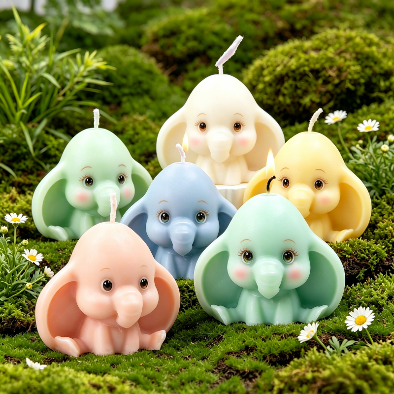 3D Kawaii Elephant Silicone Mo - đánh giá và giá Soap Making Scents