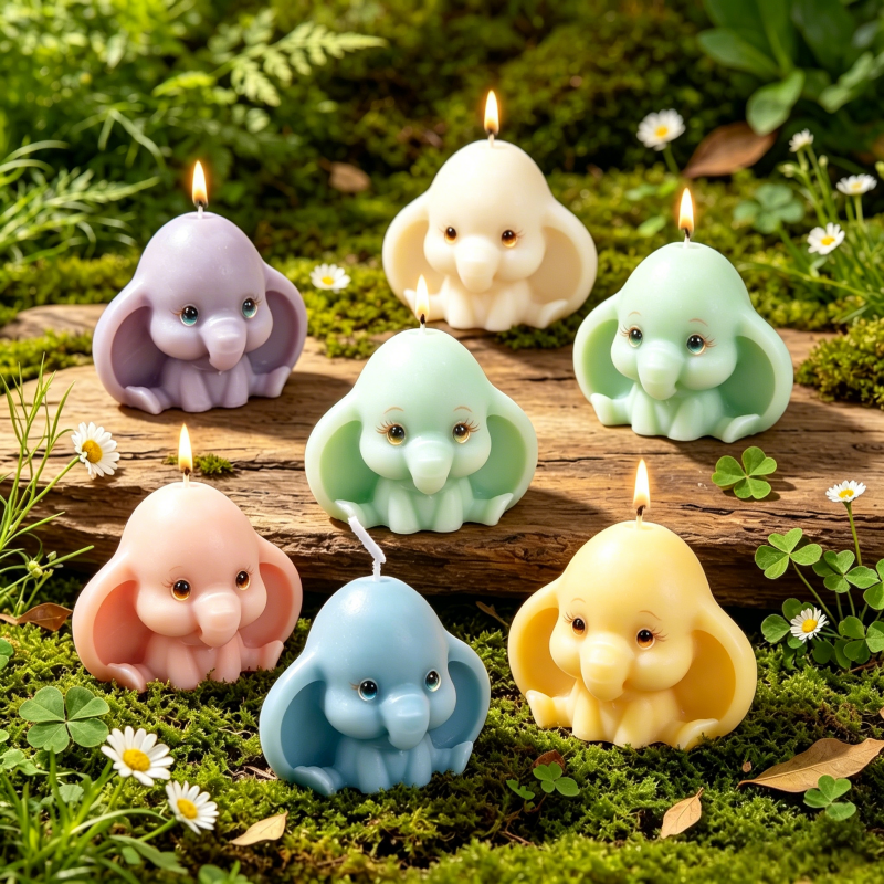 3D Kawaii Elephant Silicone Mo - đánh giá và giá Soap Making Scents