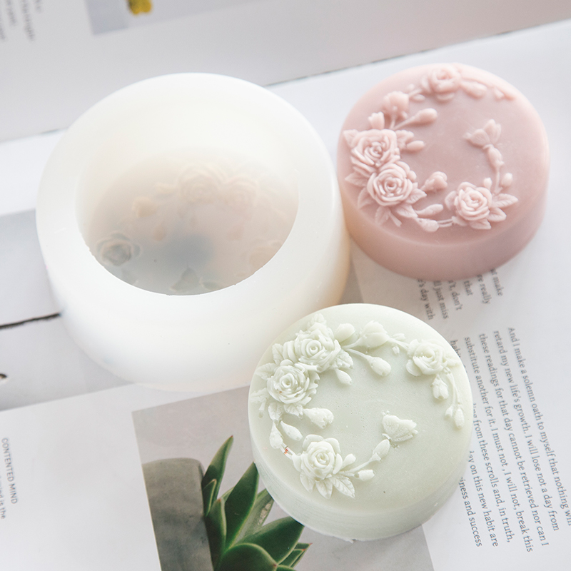 Round Shape Rose Flower Handma - đánh giá và giá Soap Making Scents