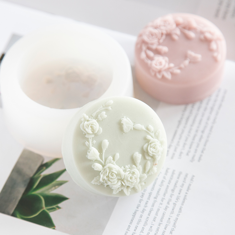 Round Shape Rose Flower Handma - đánh giá và giá Soap Making Scents