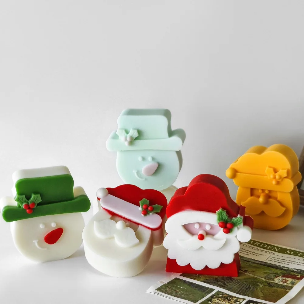 3D Relief Santa Claus Soap Mak - đánh giá và giá Soap Making Gifts