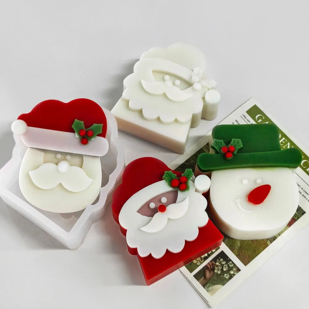 3D Relief Santa Claus Soap Mak - đánh giá và giá Soap Making Gifts