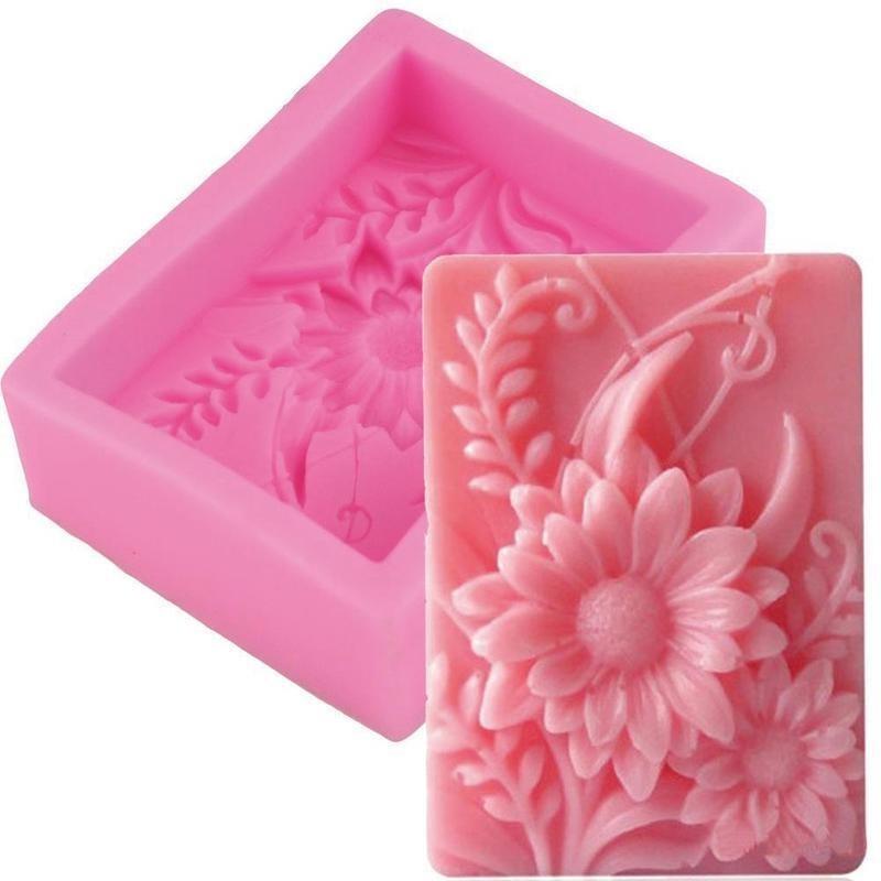 1pc 3D Square Rose Flower Sili - đánh giá và giá Soap Making Book For Beginners