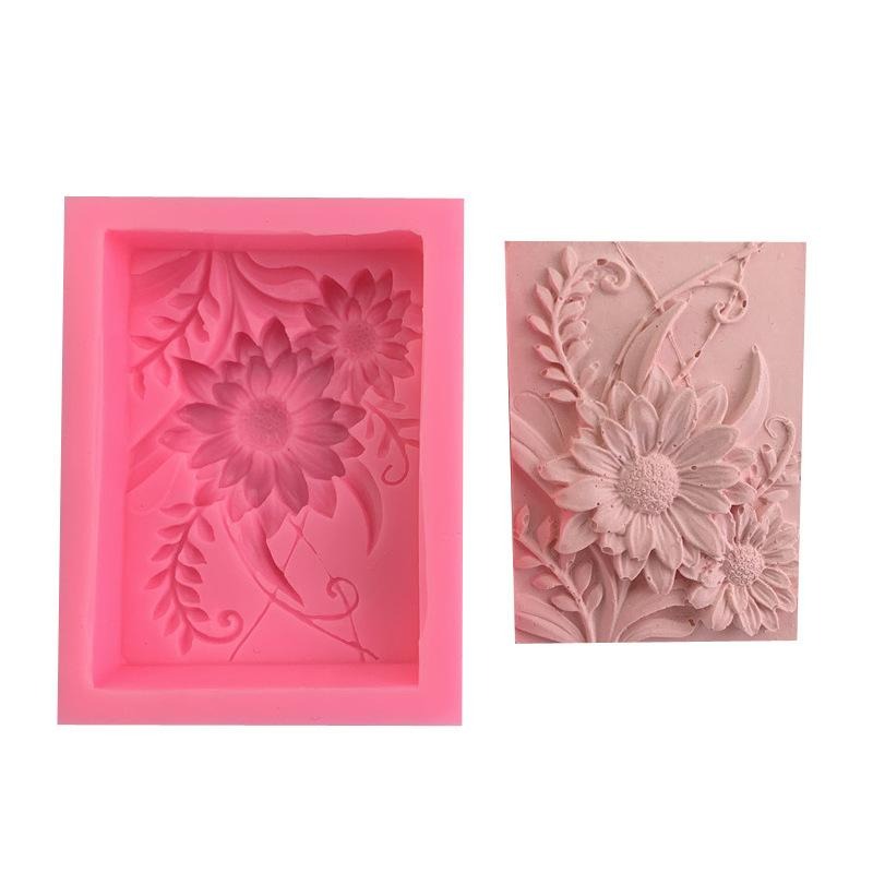 1pc 3D Square Rose Flower Sili - đánh giá và giá Soap Making Book For Beginners