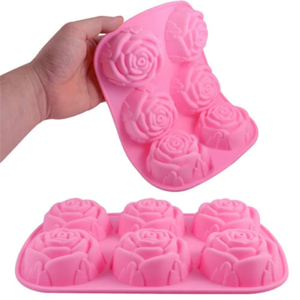 6 Holes Flower Rose Handmade S - đánh giá và giá Soap Mold Silicone Loaf