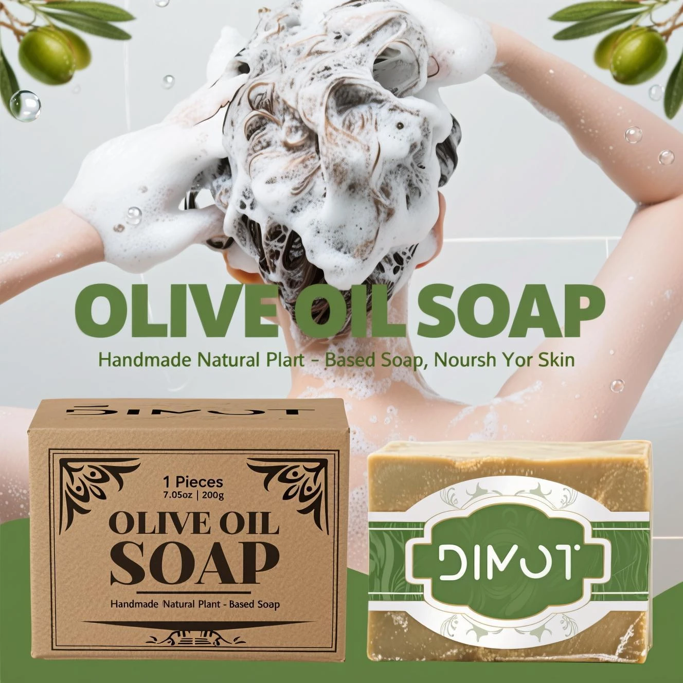 Olive Oil Soap Bar - Handmade  - đánh giá và giá Soap Making Olive Oil
