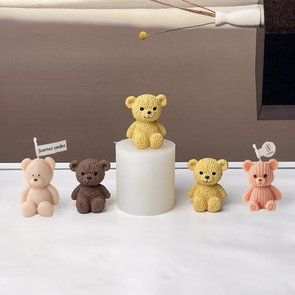 3D Cute Bear Candle Making Mou - đánh giá và giá Soap Making Scents