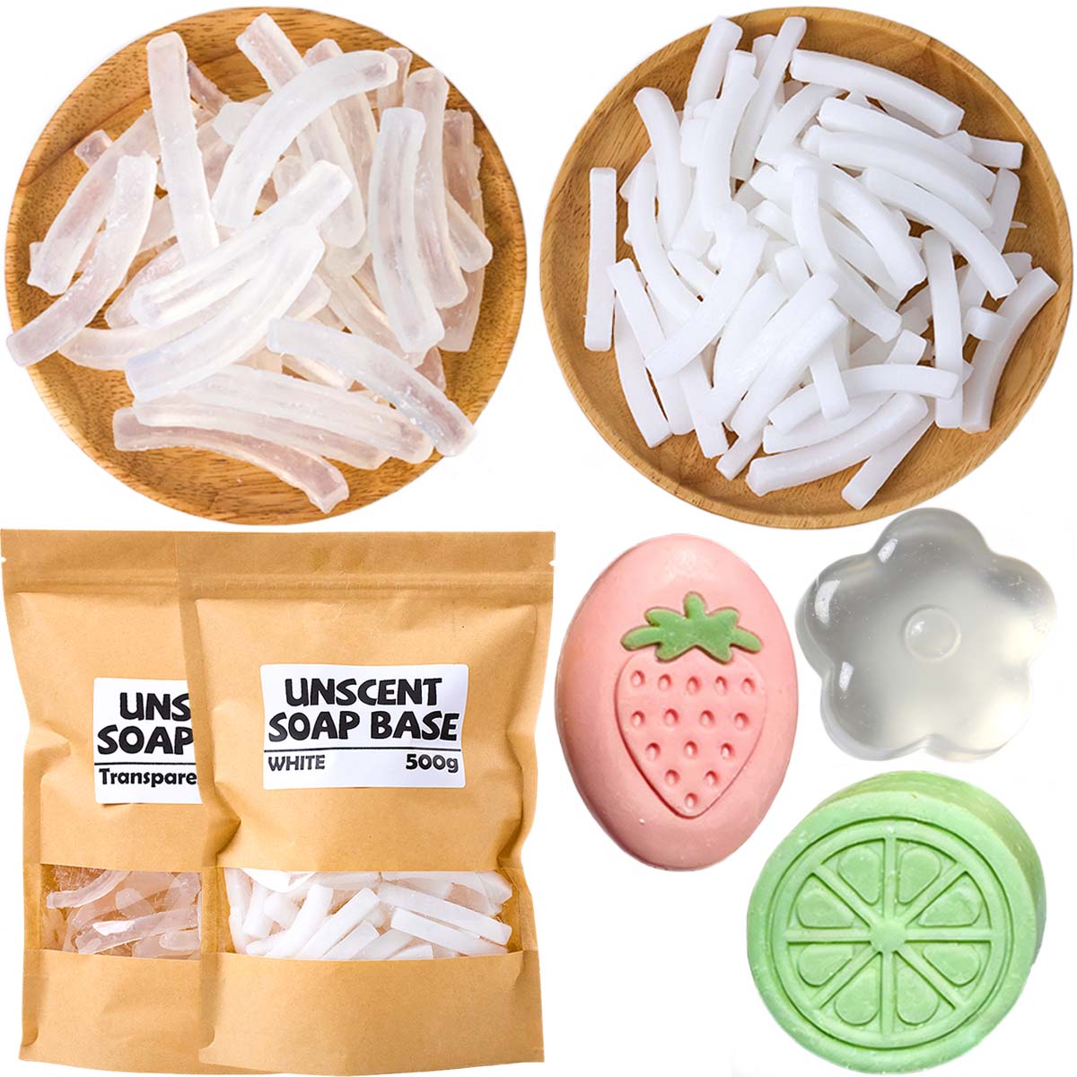 500g Glycerin Soap Base DIY Ha - đánh giá và giá Soap Making Glycerin Base