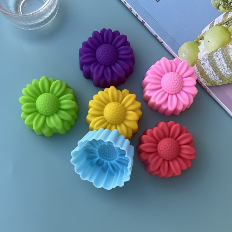 6 Pcs Set Non-Stick Flower Des - đánh giá và giá Soap Mold Silicone Loaf