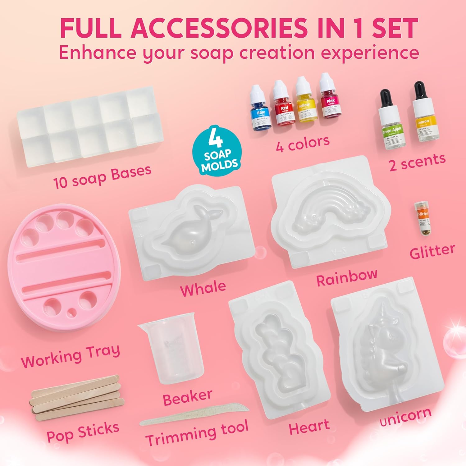 JOYFY Unicorn Soap Making Kit  - đánh giá và giá Soap Making Book For Beginners