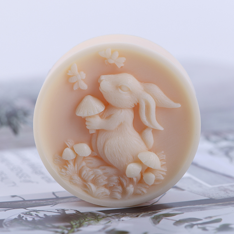 Rabbit Mushrooms Silicone Soap - đánh giá và giá Soap Making Gifts