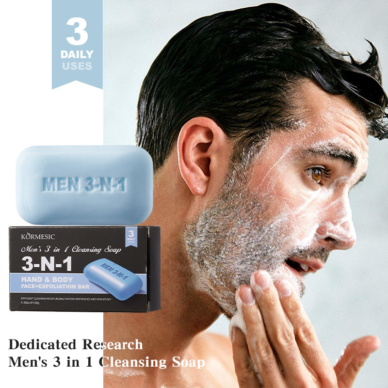 Men's 3-in-1 Cleansing Bar Soa - đánh giá và giá Castor Oil Soap