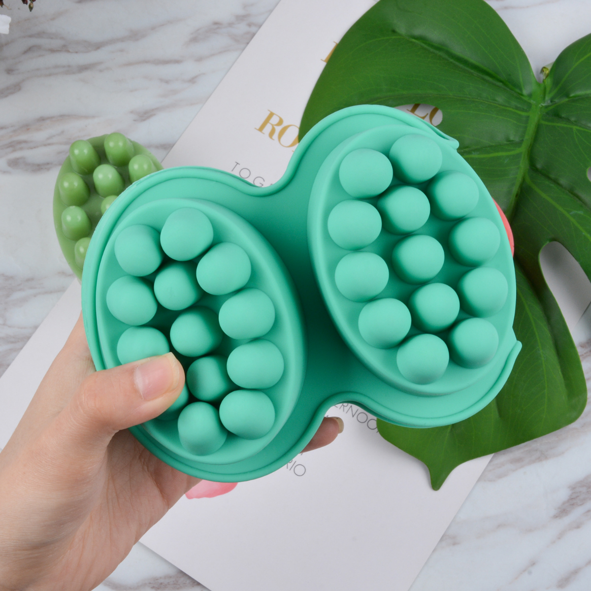 4 Hole Oval Massage Soap Silic - đánh giá và giá Soap Mold Silicone Loaf