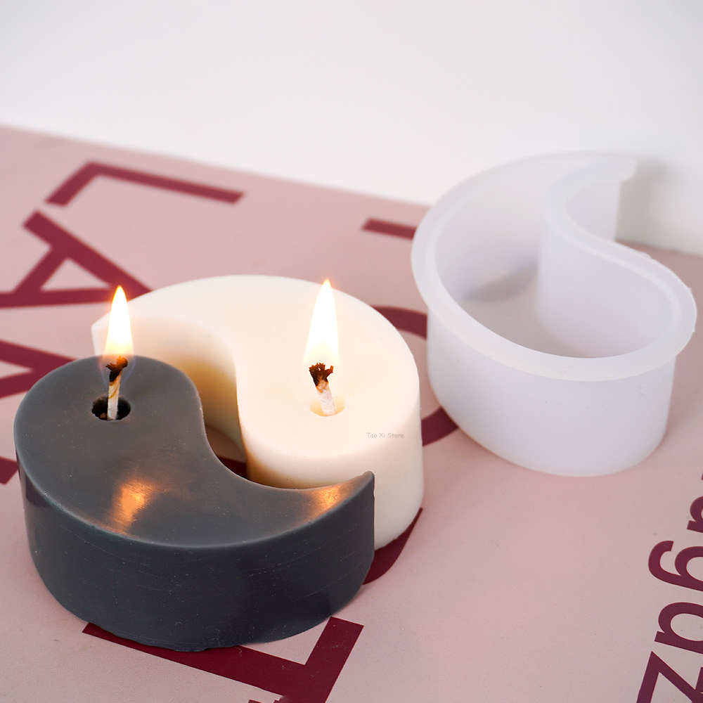 Yin Yang Silicone Candle Mold  - đánh giá và giá Soap Making Scents
